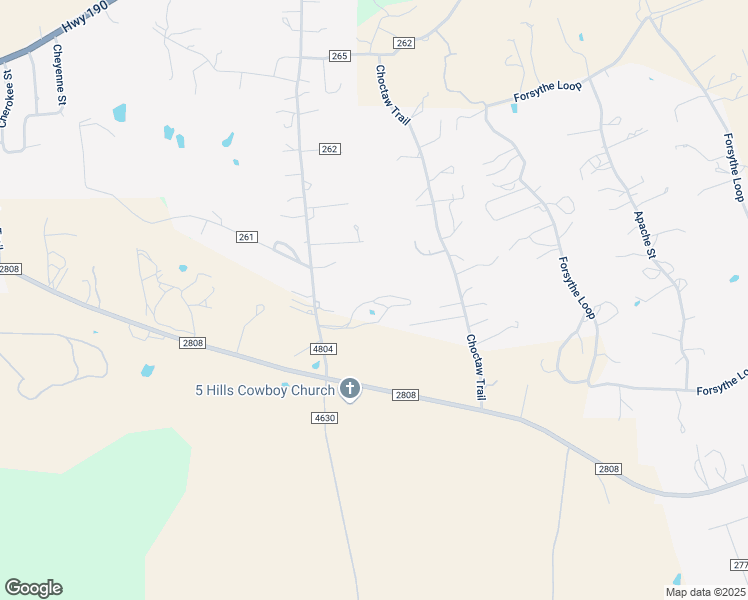 map of restaurants, bars, coffee shops, grocery stores, and more near 1185 County Road 4804 in Copperas Cove