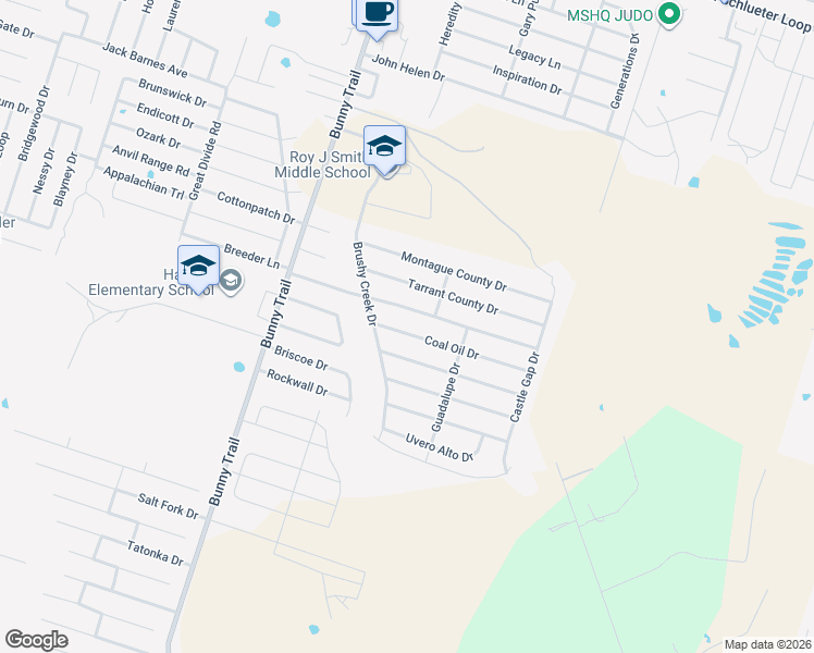map of restaurants, bars, coffee shops, grocery stores, and more near 2807 Coal Oil Drive in Killeen