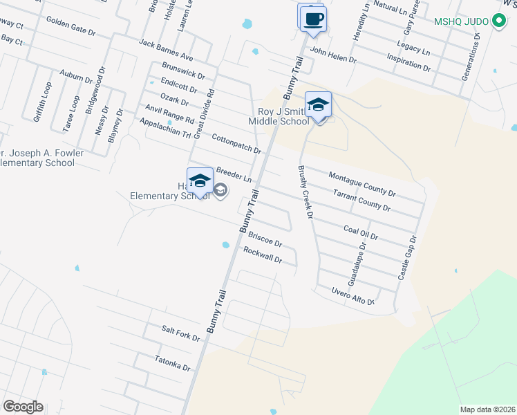 map of restaurants, bars, coffee shops, grocery stores, and more near 2902 Canadian River Loop in Killeen