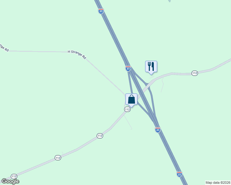 map of restaurants, bars, coffee shops, grocery stores, and more near 31 H Strange Road in Lecompte