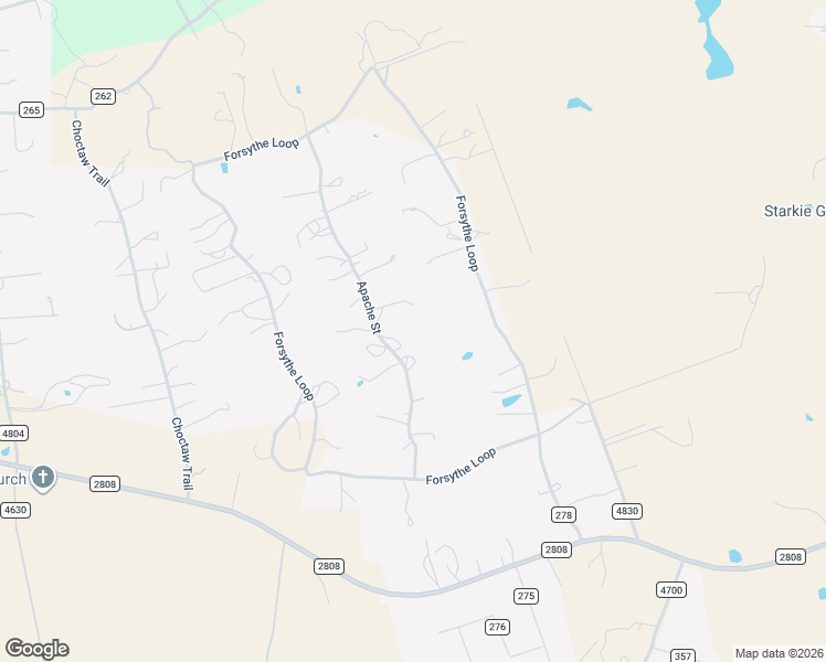 map of restaurants, bars, coffee shops, grocery stores, and more near 544 Apache Street in Kempner