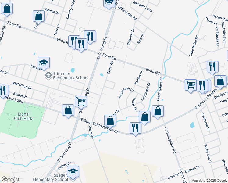 map of restaurants, bars, coffee shops, grocery stores, and more near 2700 Verbena Loop in Killeen
