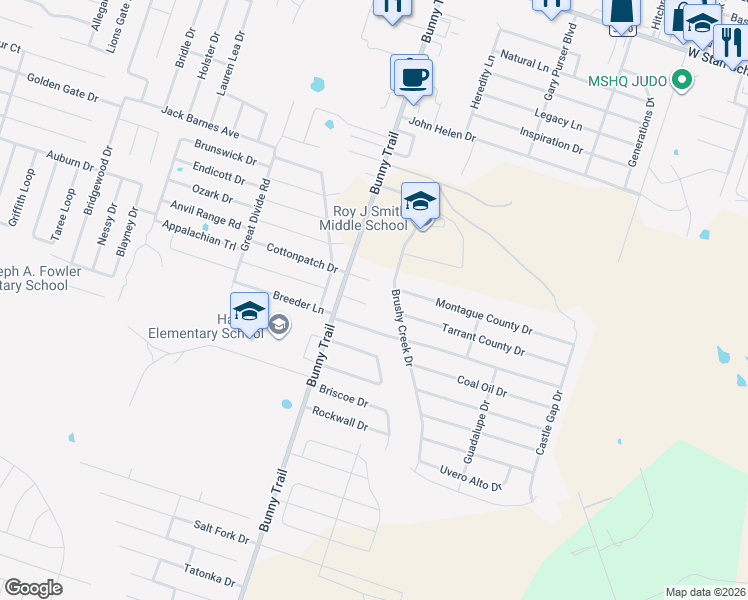 map of restaurants, bars, coffee shops, grocery stores, and more near 3204 Willacy Drive in Killeen