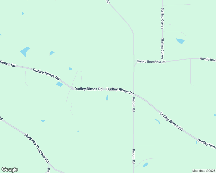 map of restaurants, bars, coffee shops, grocery stores, and more near 2157 Dudley Rimes Road in Magnolia