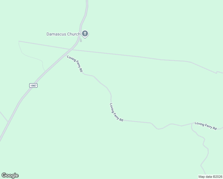 map of restaurants, bars, coffee shops, grocery stores, and more near 595 Loving Ferry Road in Corrigan