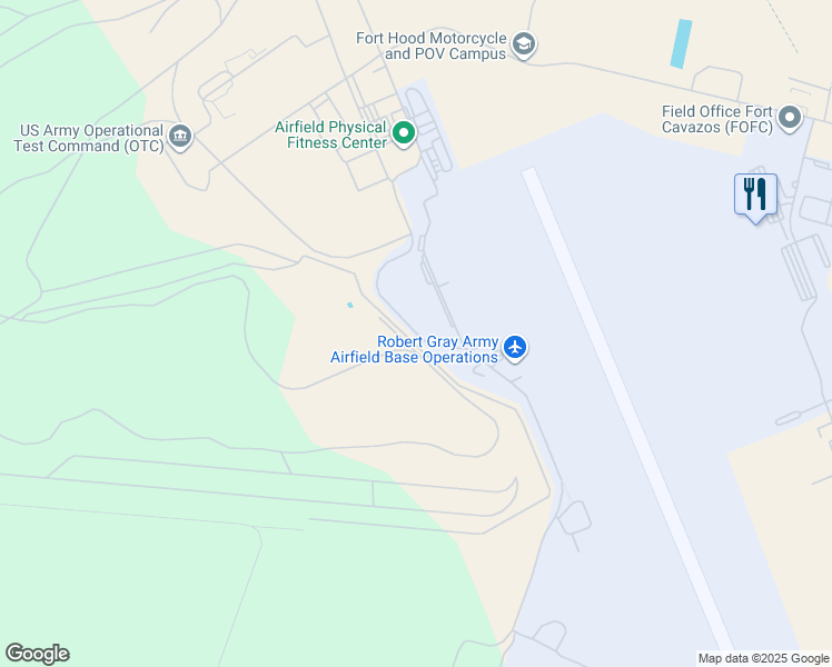 map of restaurants, bars, coffee shops, grocery stores, and more near New Robert Grey Drive in Bell County
