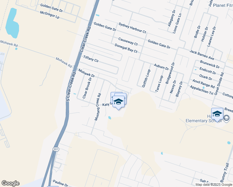 map of restaurants, bars, coffee shops, grocery stores, and more near 6400 Nyla Drive in Killeen