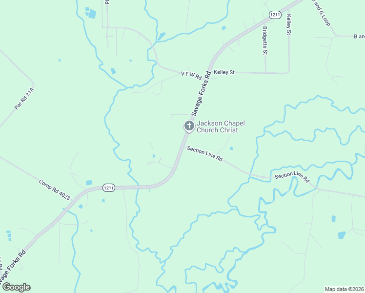 map of restaurants, bars, coffee shops, grocery stores, and more near 100 Section Line Road in Leesville