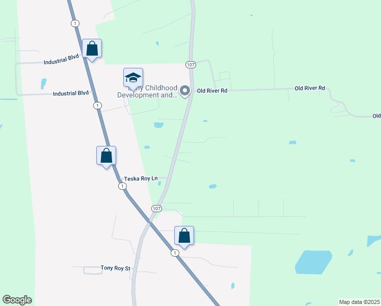 map of restaurants, bars, coffee shops, grocery stores, and more near 199 Memory Lane in Mansura