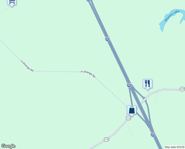 map of restaurants, bars, coffee shops, grocery stores, and more near 61-167 H Strange Road in Lecompte