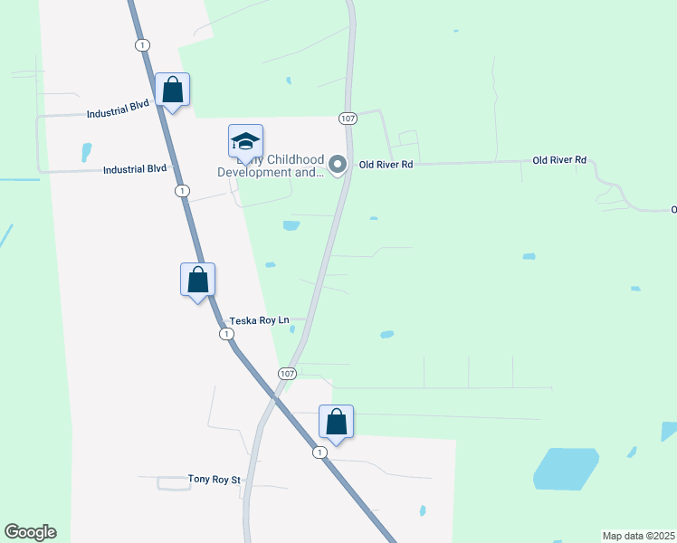 map of restaurants, bars, coffee shops, grocery stores, and more near 199 Memory Lane in Mansura