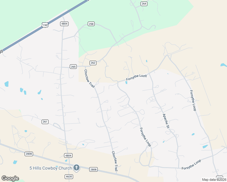 map of restaurants, bars, coffee shops, grocery stores, and more near 1523 County Road 4820 in Kempner