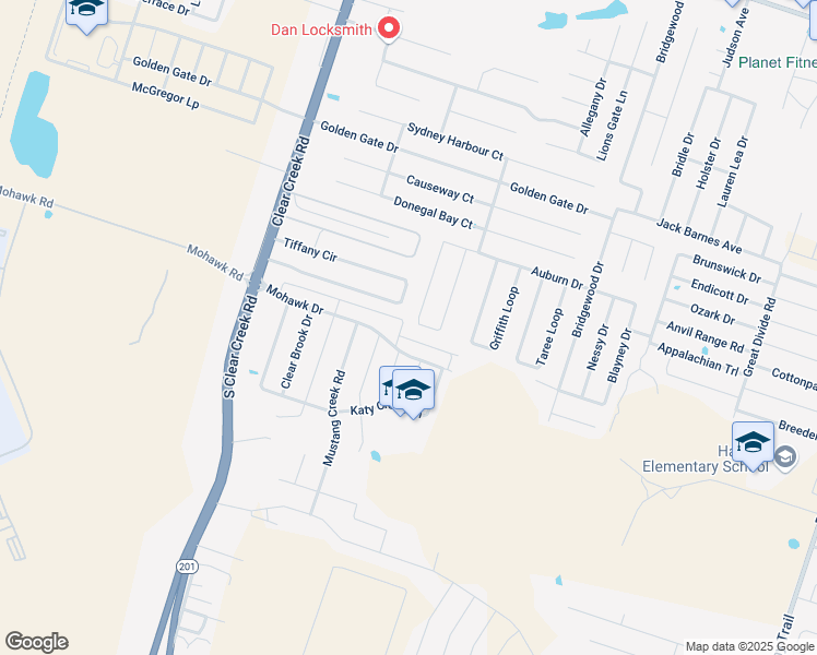 map of restaurants, bars, coffee shops, grocery stores, and more near 5003 Mohawk Drive in Killeen