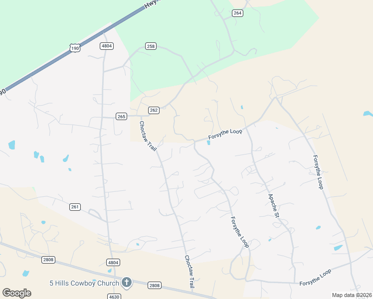 map of restaurants, bars, coffee shops, grocery stores, and more near 1523 County Road 4820 in Kempner