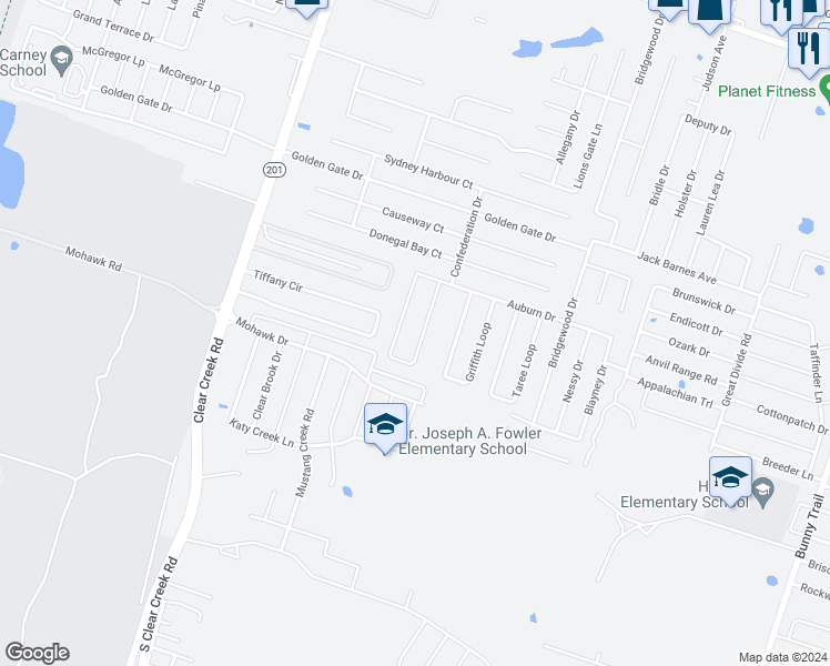 map of restaurants, bars, coffee shops, grocery stores, and more near 6211 Temora Loop in Ki