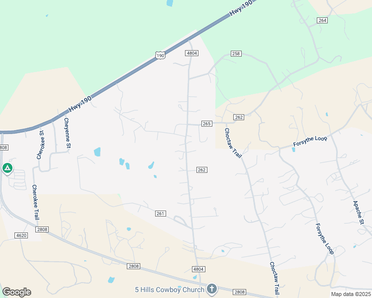 map of restaurants, bars, coffee shops, grocery stores, and more near County Road 4804 in Copperas Cove