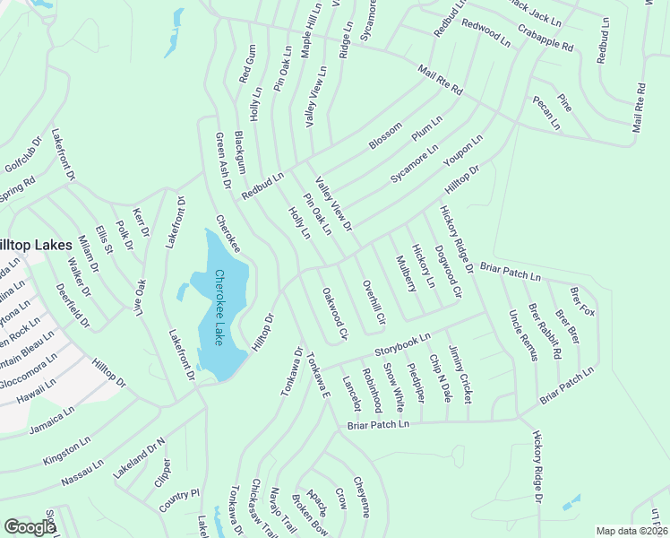 map of restaurants, bars, coffee shops, grocery stores, and more near 88-98 Overhill Circle in Normangee