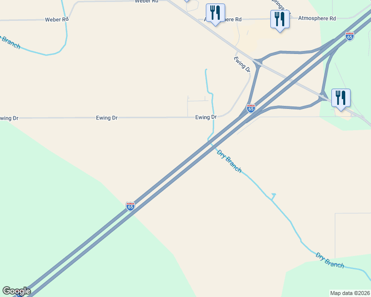 map of restaurants, bars, coffee shops, grocery stores, and more near 726 Ewing Drive in Atmore