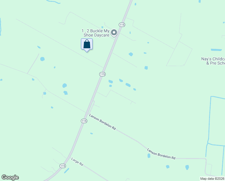 map of restaurants, bars, coffee shops, grocery stores, and more near Lancelot Drive in Mansura