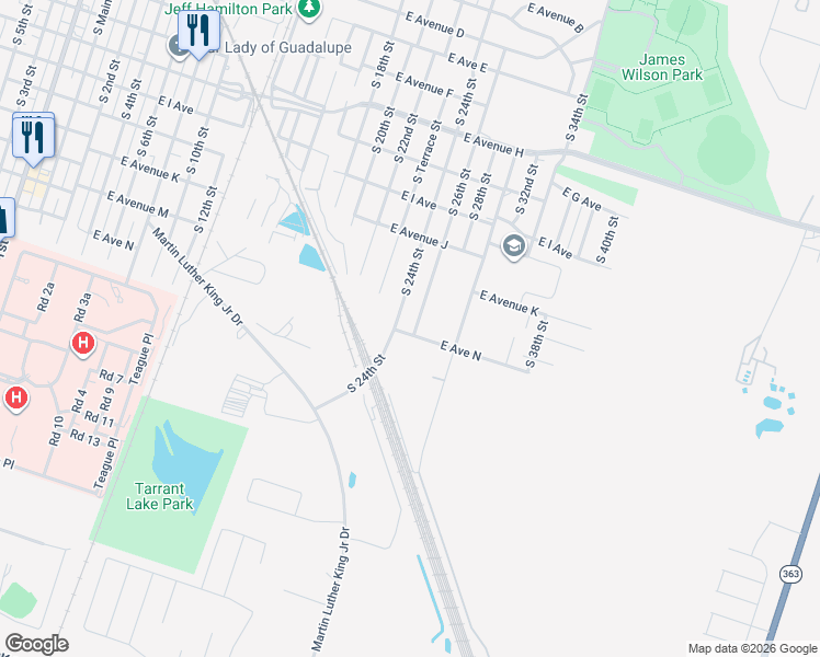 map of restaurants, bars, coffee shops, grocery stores, and more near 9131 FM 439 in Belton