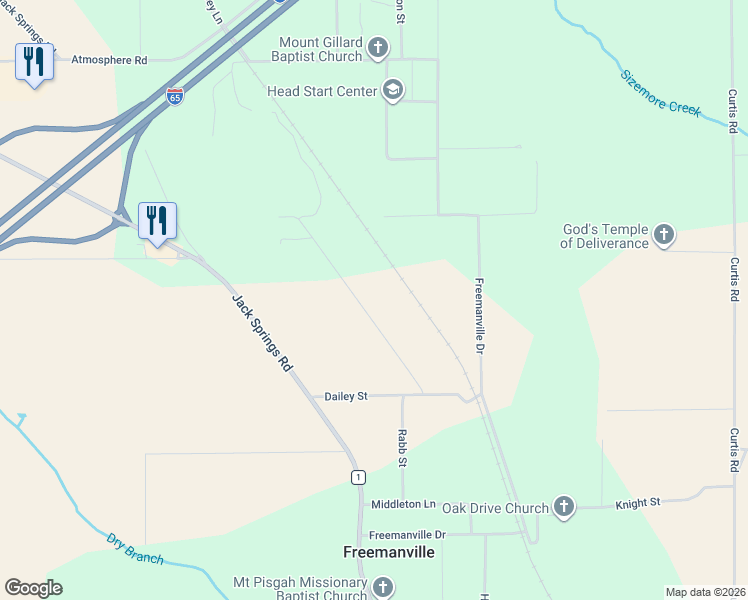 map of restaurants, bars, coffee shops, grocery stores, and more near 292 Kenneth Road in Atmore