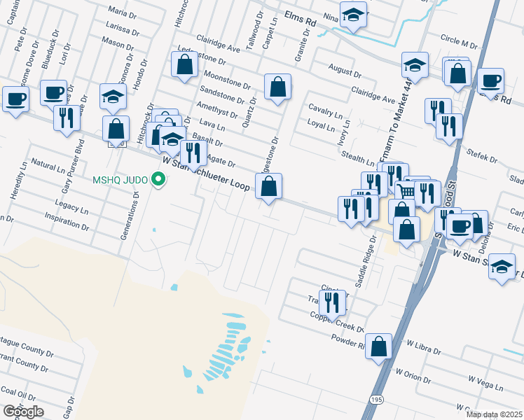 map of restaurants, bars, coffee shops, grocery stores, and more near 4806 Renick Ranch Rd in Killeen