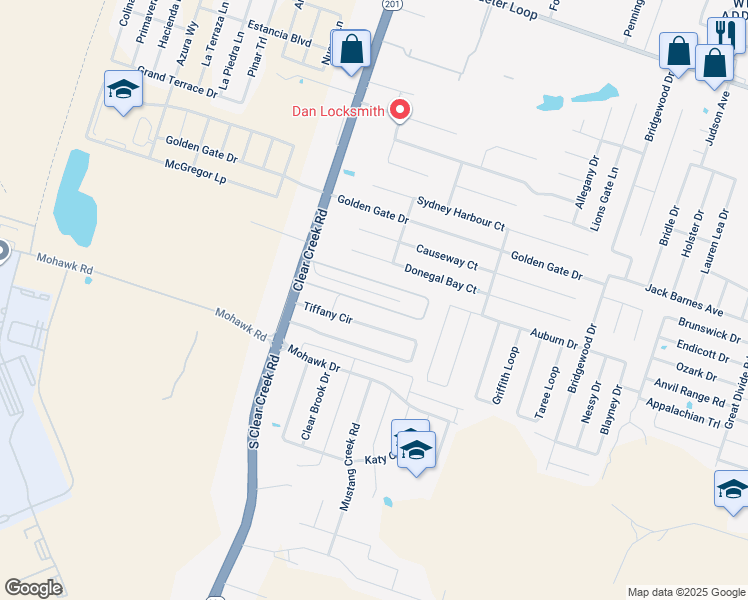 map of restaurants, bars, coffee shops, grocery stores, and more near 5305 Lance Loop in Killeen