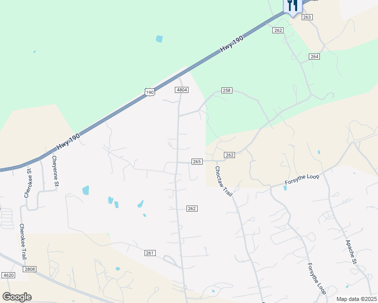 map of restaurants, bars, coffee shops, grocery stores, and more near 539 County Road 4804 in Copperas Cove