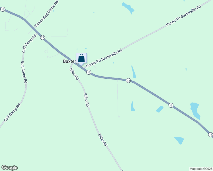 map of restaurants, bars, coffee shops, grocery stores, and more near 5479 Mississippi 13 in Lumberton