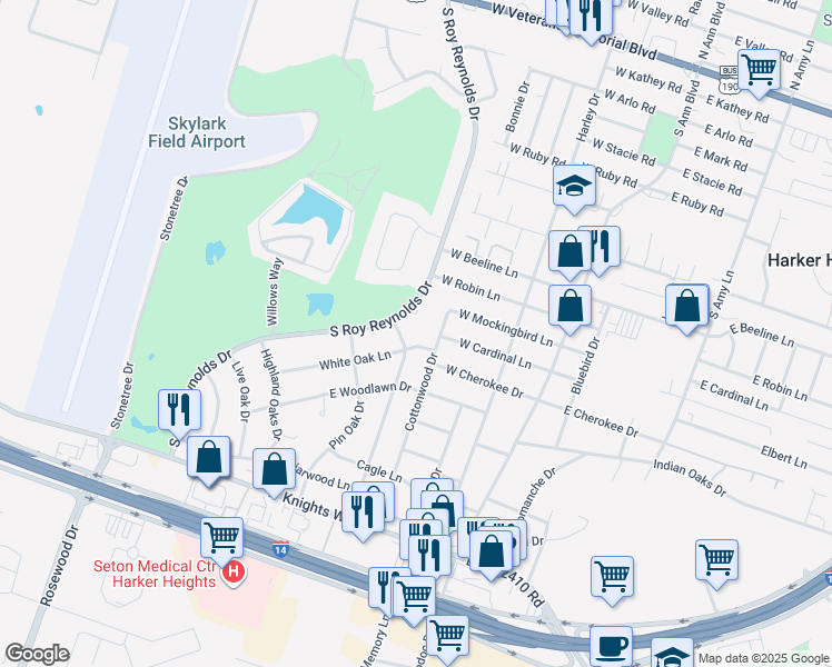 611 South Roy Reynolds Drive, Harker Heights TX Walk Score