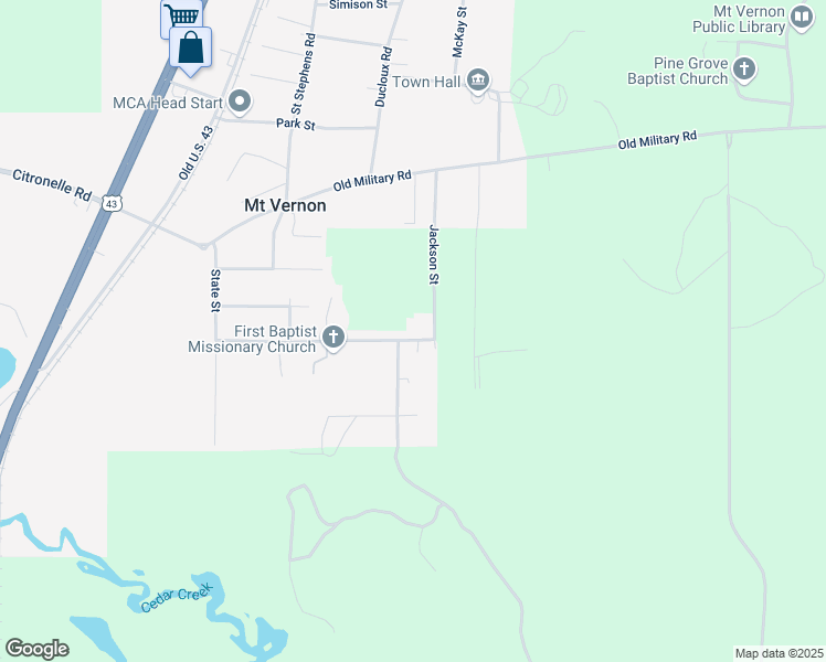 map of restaurants, bars, coffee shops, grocery stores, and more near 18765 Jackson Street in Mount Vernon