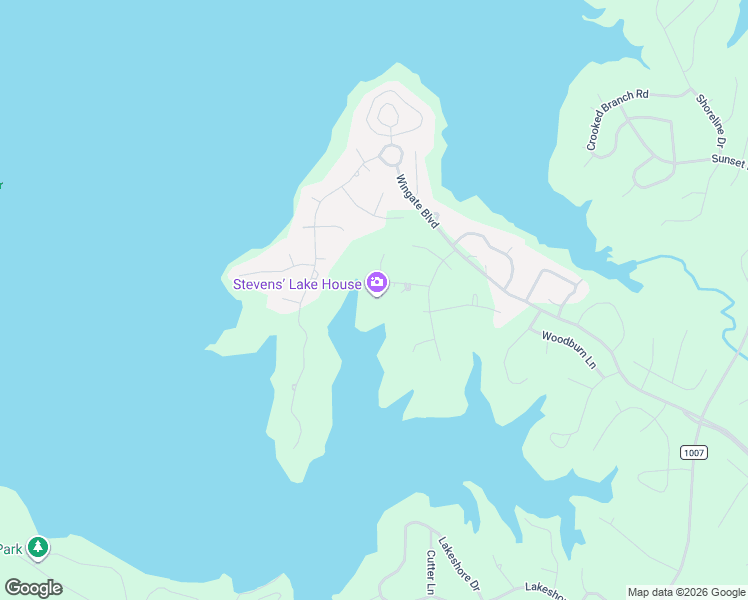 map of restaurants, bars, coffee shops, grocery stores, and more near 95 Birch Park Lane in Brookeland