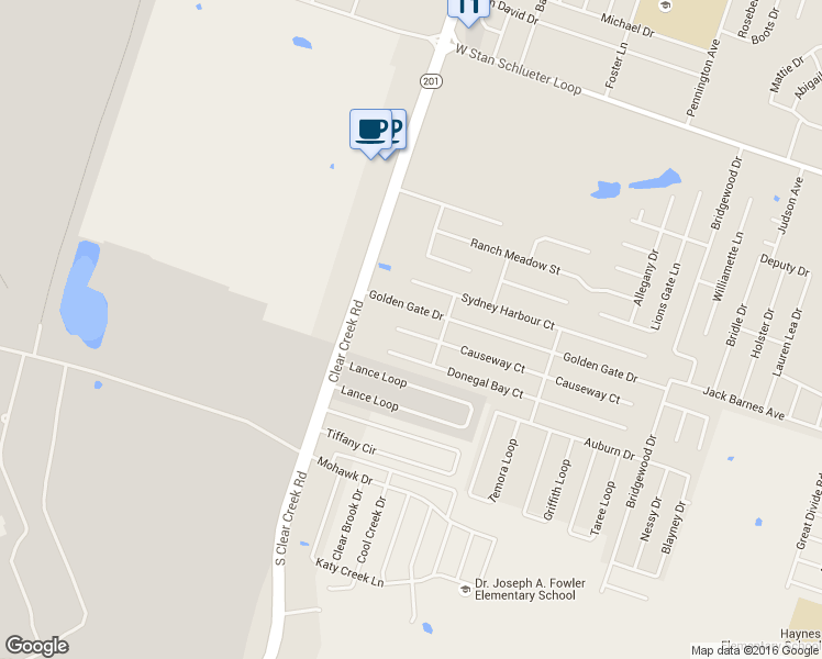 map of restaurants, bars, coffee shops, grocery stores, and more near 5311 Causeway Court in Killeen