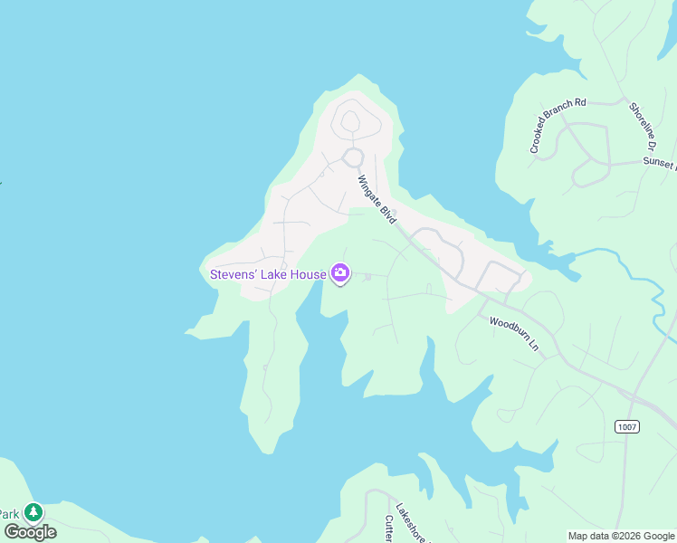 map of restaurants, bars, coffee shops, grocery stores, and more near 95 Birch Park Lane in Brookeland