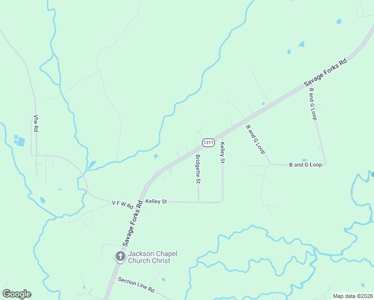map of restaurants, bars, coffee shops, grocery stores, and more near 2432-2510 Savage Forks Road in Leesville