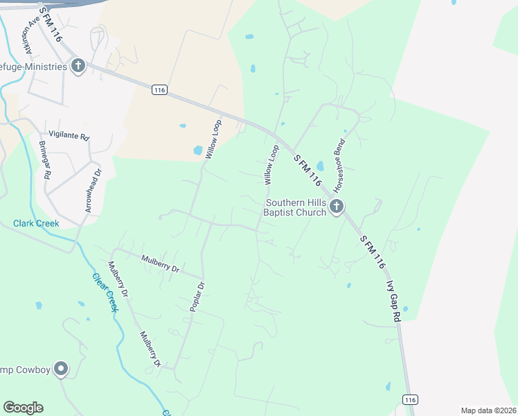 map of restaurants, bars, coffee shops, grocery stores, and more near 2919 Willow Loop in Kempner