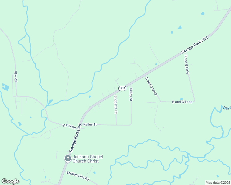 map of restaurants, bars, coffee shops, grocery stores, and more near 2432 Savage Forks Road in Leesville