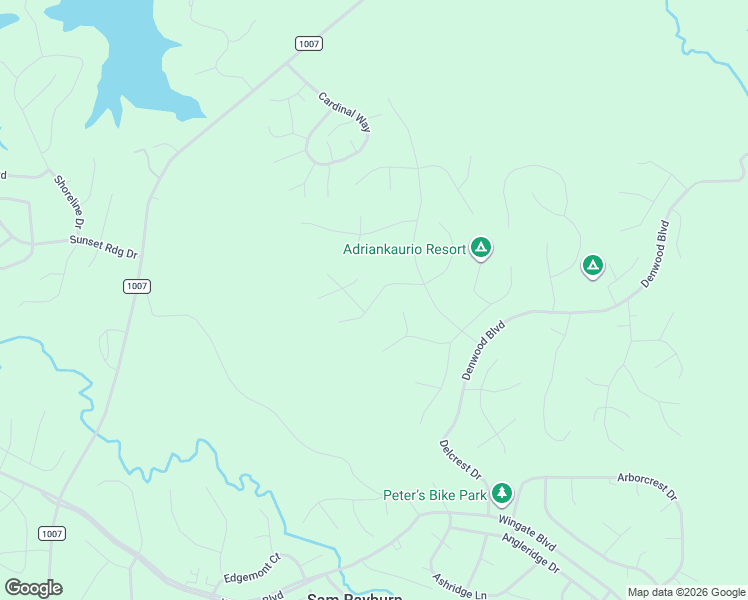 map of restaurants, bars, coffee shops, grocery stores, and more near Tobacco Road in Jasper County