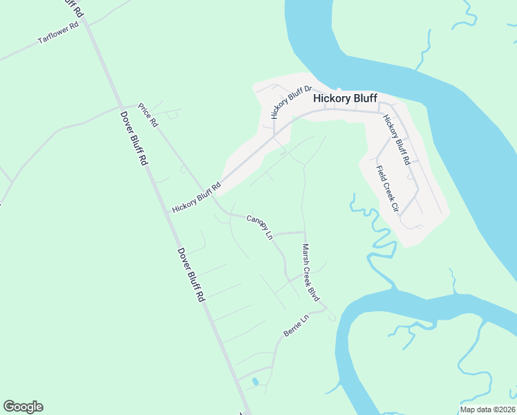 map of restaurants, bars, coffee shops, grocery stores, and more near 30 Bitter End Court in Waverly