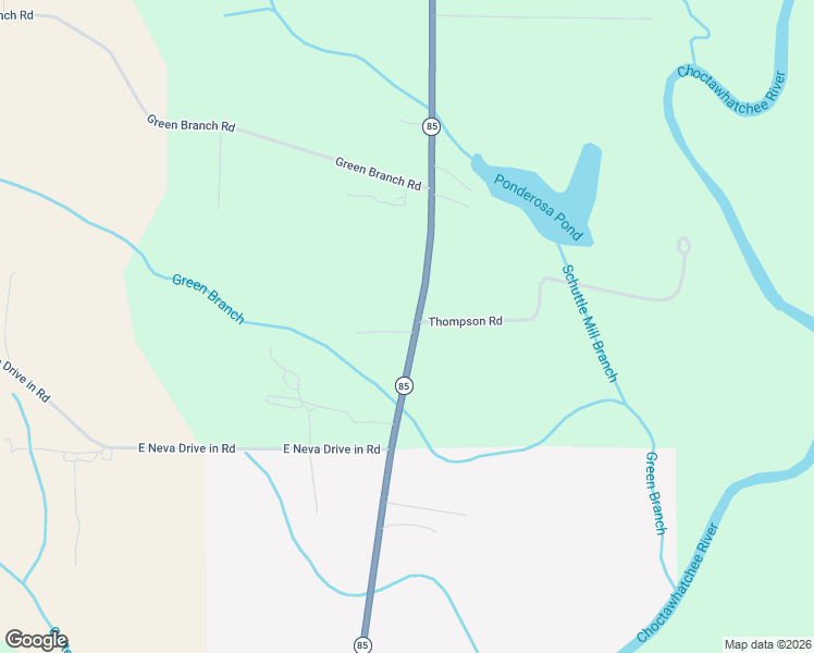 map of restaurants, bars, coffee shops, grocery stores, and more near 2727 Alabama 85 in Geneva