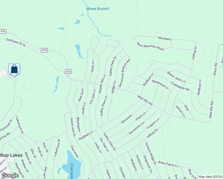 map of restaurants, bars, coffee shops, grocery stores, and more near Mail Route Drive in Normangee