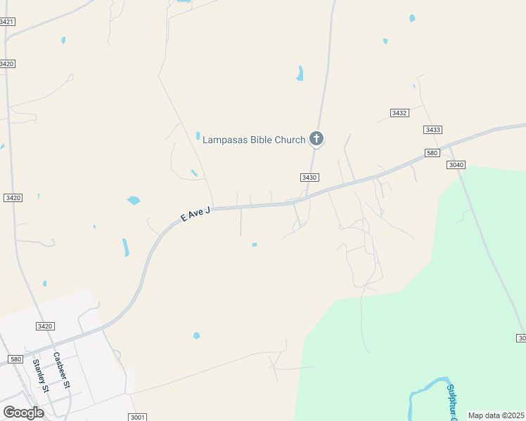 map of restaurants, bars, coffee shops, grocery stores, and more near 922 Farm to Market 580 in Lampasas