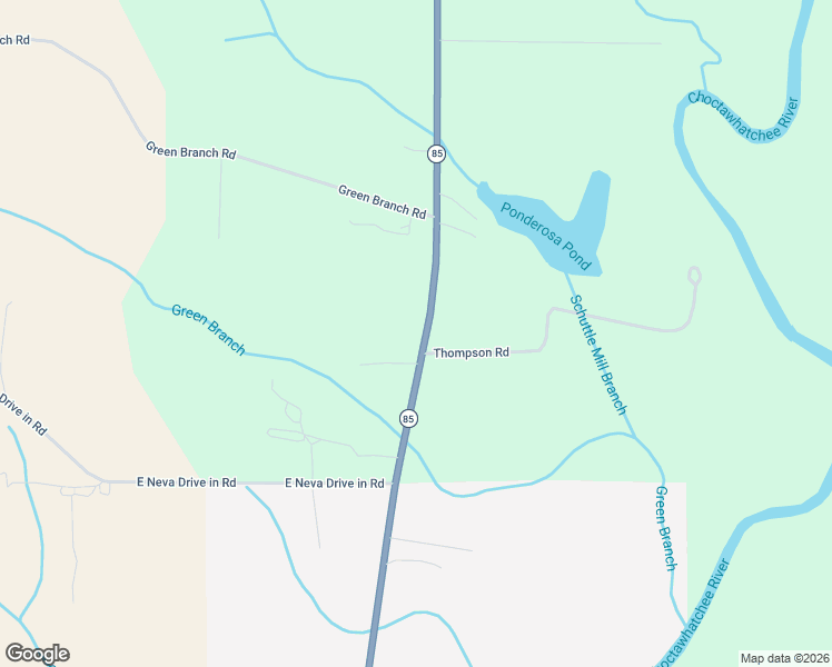 map of restaurants, bars, coffee shops, grocery stores, and more near 2727 Alabama 85 in Geneva