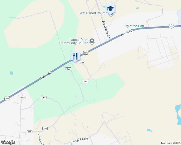 map of restaurants, bars, coffee shops, grocery stores, and more near 361 County Road 4814 in Copperas Cove