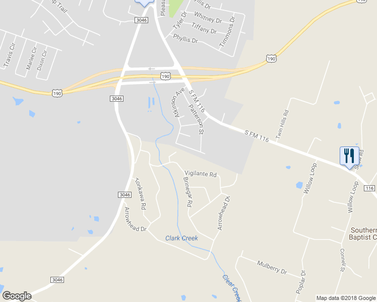 map of restaurants, bars, coffee shops, grocery stores, and more near 626 Atkinson Avenue in Copperas Cove