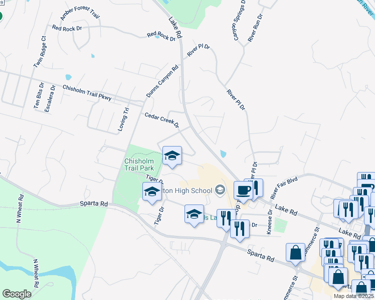 map of restaurants, bars, coffee shops, grocery stores, and more near 1010 Terra Alta Dr in Belton