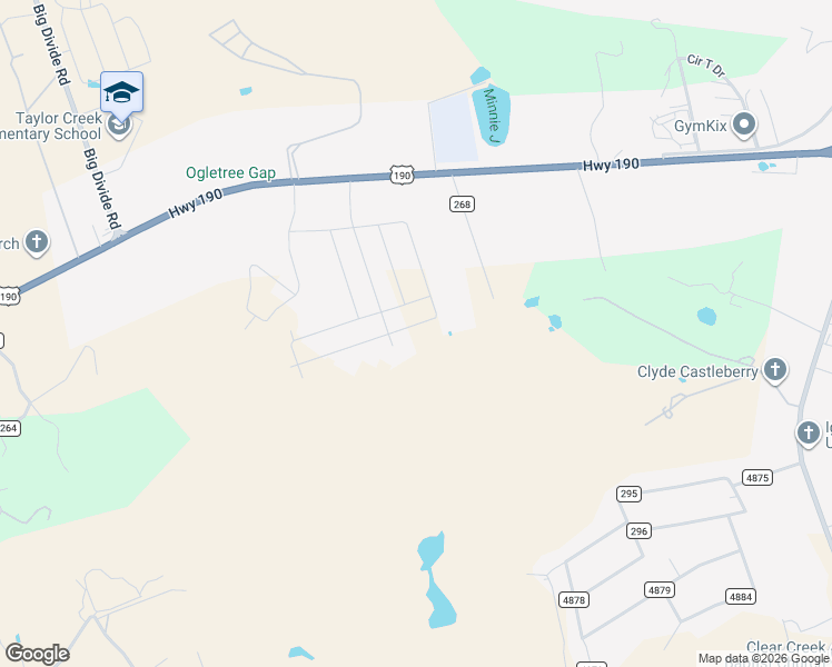 map of restaurants, bars, coffee shops, grocery stores, and more near 2086 Suja Lane in Copperas Cove