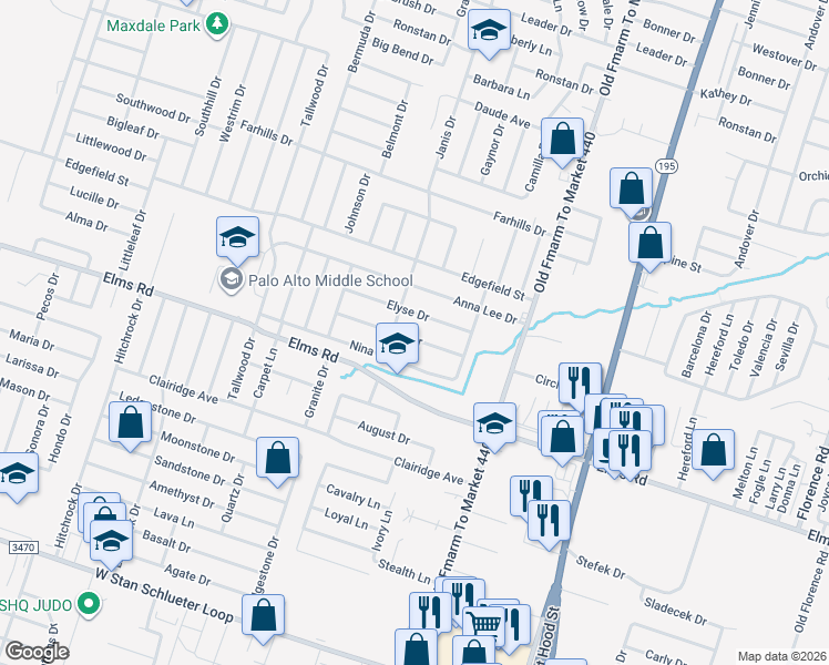 map of restaurants, bars, coffee shops, grocery stores, and more near 1209 Karen Drive in Killeen