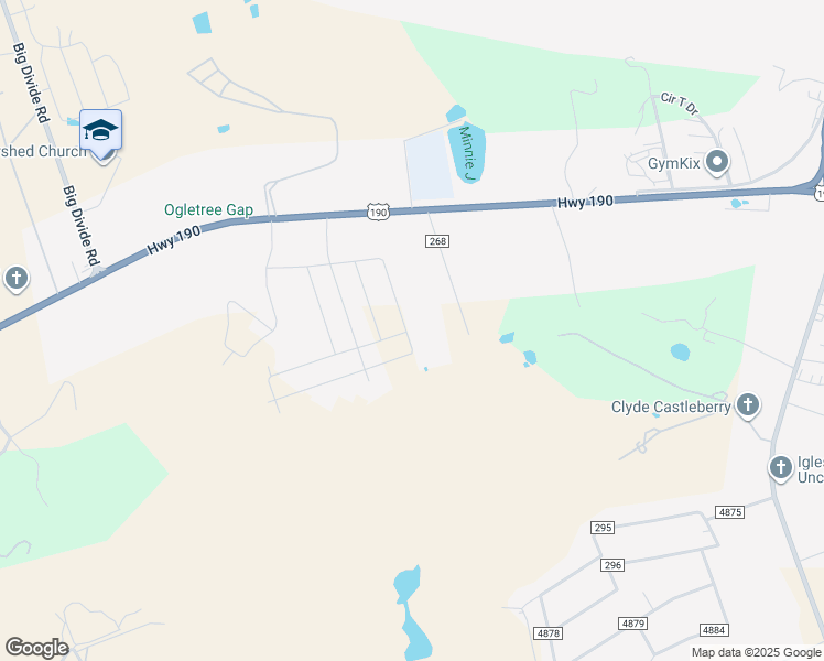 map of restaurants, bars, coffee shops, grocery stores, and more near 2064 Suja Lane in Copperas Cove
