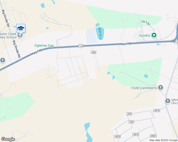 map of restaurants, bars, coffee shops, grocery stores, and more near 2064 Suja Lane in Copperas Cove